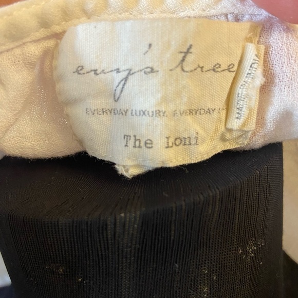 EVY’s Tree Beautiful Sleeveless Embroidered 100% Cotton Ruffled Tank Top Blouse - Picture 12 of 16